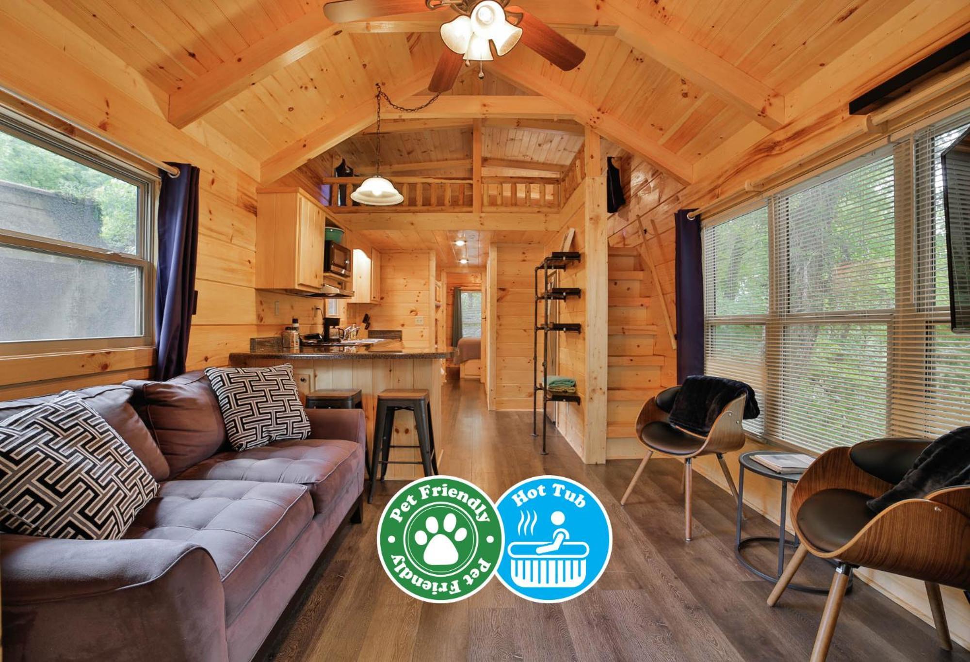 Thomas Cabin Forest Tiny Cabin With Hot Tub Chattanooga Extérieur photo